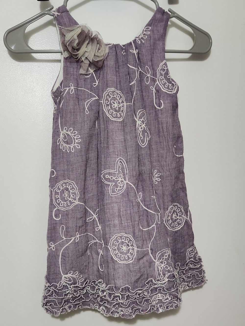 Isobella & Chloe Lilac Church Dress  Sz 4 100% Cotton